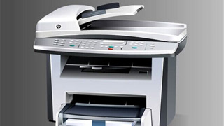 illustration hp printer big big
