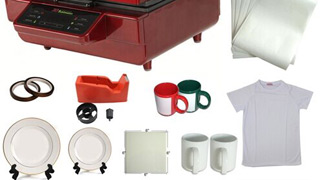 3d heat press machine sublimation ink transfer mug plate tile t shirt printing