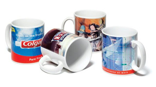 printed mugs pens tote bags fans